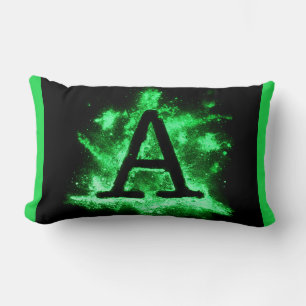Letter A Green Hauptstadt Alphabet Lendenkissen
