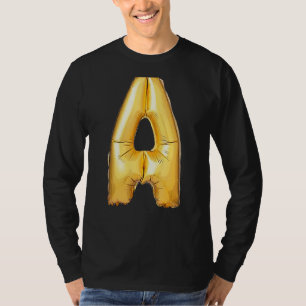 Letter A Hauptstadt Alphabet Camouflage Initial 1 T-Shirt