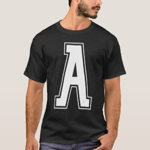 Letter A Hauptstadt Alphabet Initial Cheerleading T-Shirt