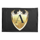 Letter A Hauptstadt Alphabet Kissenbezug (Rückseite)