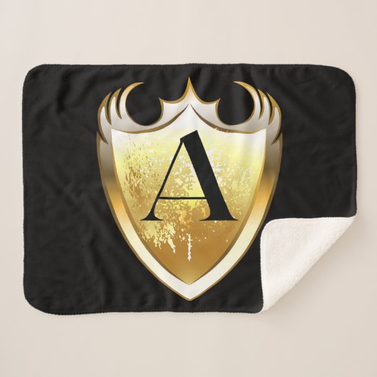 Letter A Hauptstadt Alphabet Sherpadecke (Vorderseite (Horizontal))