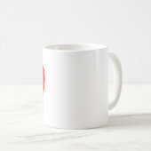 Letter A Heart - Valentine Initial Love Design Kaffeetasse (VorderseiteRechts)