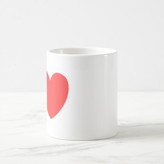 Letter A Heart - Valentine Initial Love Design Kaffeetasse (Mittel)