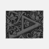 Letter A Medival Monogram Art Nouveau Fleecedecke (Vorderseite (Horizontal))