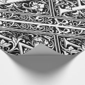 Letter A Medival Monogram Art Nouveau Geschenkpapier (Ecke)