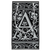 Letter A Medival Monogram Art Nouveau Kleine Geschenktüte (Vorderseite)