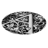 Letter A Medival Monogram Art Nouveau Schneidebrett (Ecke)
