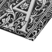 Letter A Medival Monogram Art Nouveau Schneidebrett (Ecke)