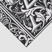 Letter A Medival Monogram Art Nouveau Seidenpapier (Ausschnitt)