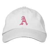 Letter A Monogram, bestickt Bestickte Baseballkappe (Vorderseite)