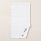 Letter A Monogram Initial Bath Gift Set (Handtuch)