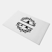 Letter A Monogram Personalisiert Fußmatte (Schrägansicht)