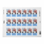 Letter a Monogram Vetical FOTO Address Labels. Adressaufkleber (Vorne)