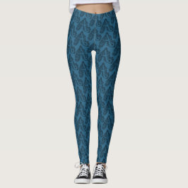 Letter A monogramm doodle art gemusterte Leggings