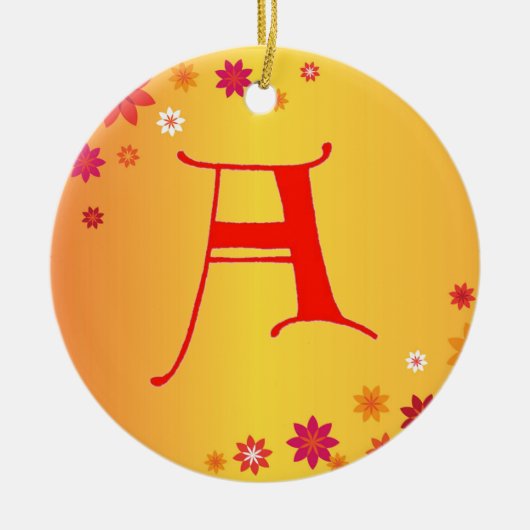 Letter A Ornament (Vorne)