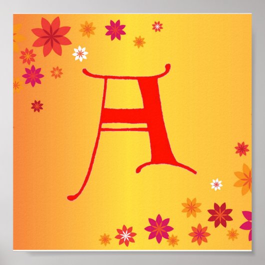 Letter A Poster (Vorne)