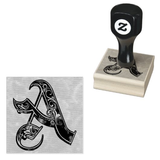Letter A Rubber-Briefmarke Gummistempel (Stempel)