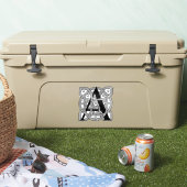 Letter A Vintag Celtic Knot Monogram Aufkleber (Kühler)