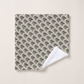 Letter A Vintag Celtic Knot Monogram Badhandtuch Set (Waschlappen)
