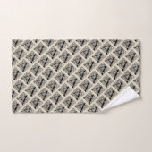 Letter A Vintag Celtic Knot Monogram Badhandtuch Set (Handtuch)