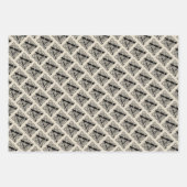 Letter A Vintag Celtic Knot Monogram Geschenkpapier Set (Vorderseite 3)
