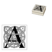 Letter A Vintag Celtic Knot Monogram Gummistempel (Stempel)