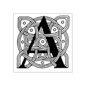 Letter A Vintag Celtic Knot Monogram Gummistempel (Prägung)