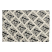 Letter A Vintag Celtic Knot Monogram Kissenbezug (Rückseite)