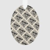 Letter A Vintag Celtic Knot Monogram Ornament (Rückseite)