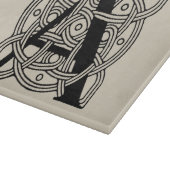 Letter A Vintag Celtic Knot Monogram Schneidebrett (Ecke)