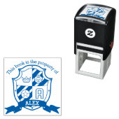Letter A Wappen Buch individuelle Name Kinderbibli Permastempel (Beispiel)