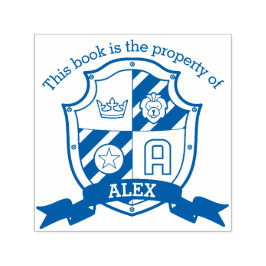 Letter A Wappen Buch individuelle Name Kinderbibli Permastempel