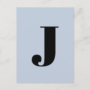 Letter Alphabet   Benutzerdefiniertes Minimalistis Postkarte
