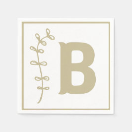 Letter B Alphabet Blockgeschlechtsneutral Babydusc Serviette
