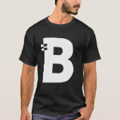 Letter B Alphabet Initial Monogram T-Shirt (Vorderseite)