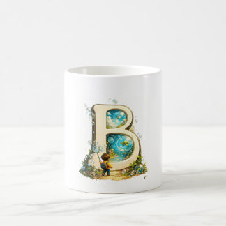 Letter B Anfangs-Tasse | Wasserfarben-Alphabet-Ges Kaffeetasse