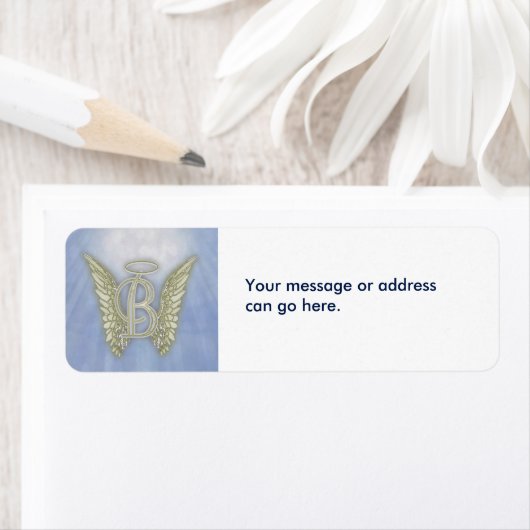 Letter B Angel Monogram (Insitu)