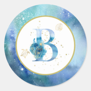 *~* LETTER B - Aufkleber für den Wasserhahn am Str