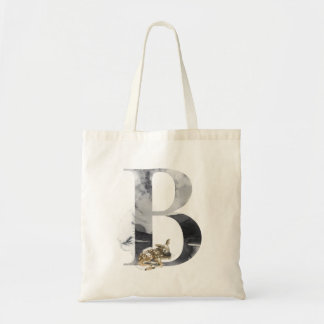 Letter B Christmas Deer Alphabet Tragetasche
