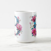 Letter B Coffee Tasse - Blumendesign für Geschenke (Mittel)