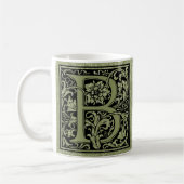 Letter B First Letter Monogram Personalisiert Kaffeetasse (Links)