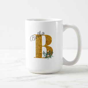 Letter B Golden Monogramm  Kaffeetasse