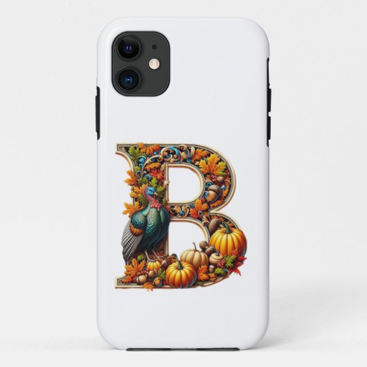 Letter B in Thanksgiving style Case-Mate iPhone Hülle (Rückseite)
