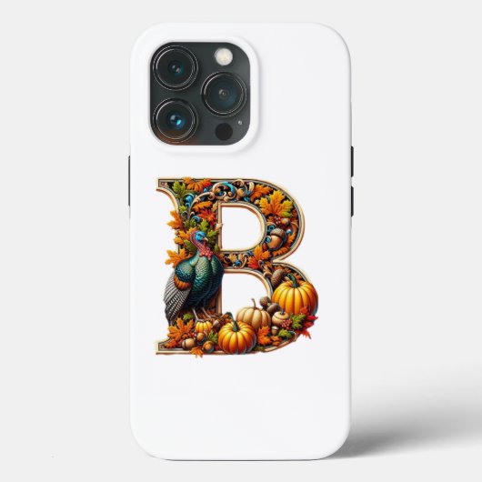 Letter B in Thanksgiving style Case-Mate iPhone Hülle (Rückseite)