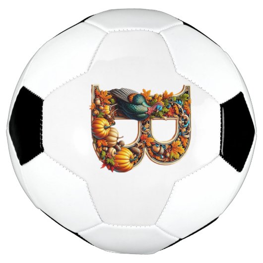 Letter B in Thanksgiving style Fußball (Gedreht)