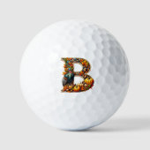 Letter B in Thanksgiving style Golfball (Vorderseite)