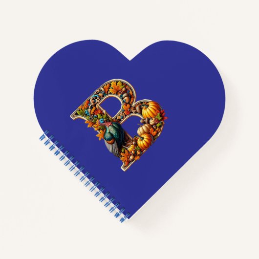 Letter B in Thanksgiving style Notizblock (Vorderseite)