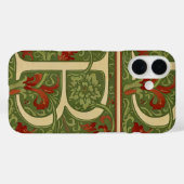Letter B Mitte des Jahrhunderts Alphabet Jugendsti Case-Mate iPhone Hülle (Rückseite (Horizontal))