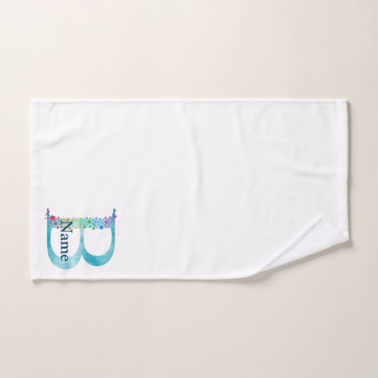 Letter B Monogram Initial Bath Gift Set (Handtuch)