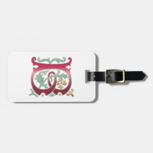 Letter B Monogram-Lilie Gepäckanhänger